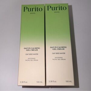 2x Purito Seoul Oat In Calming Gel Cream. 3.38 Fl Oz / 100mL